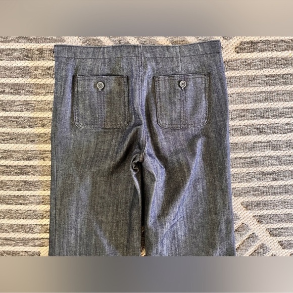 NWT TORY BURCH Sz 25 Tory Sailor Wide Leg Trouser Denim Jeans Original $185 - Picture 5 of 7